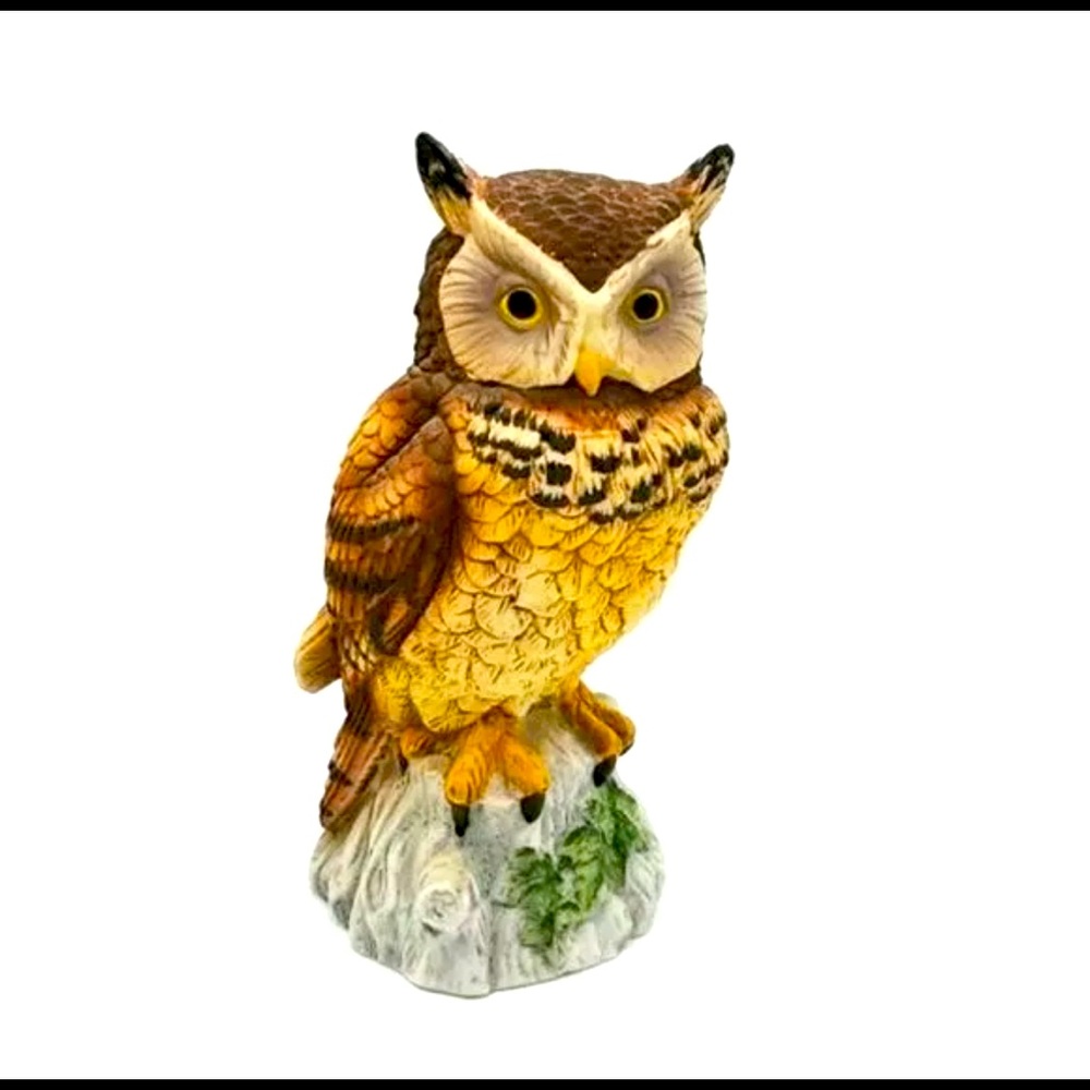 Horned Owl Figurine Andrea by Sadek #6339
